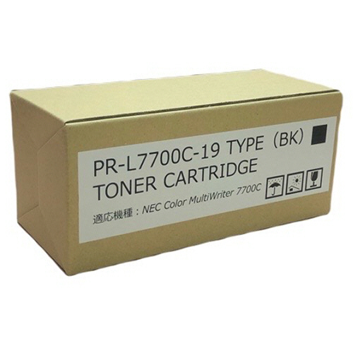 大容量トナーカートリッジ PR-L7700C-19 汎用品 ブラック 1個(PR-L7700C-19 ﾊﾝﾖｳﾋﾝ) 目安在庫=○