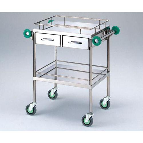 ナビス（アズワン） とっても静かな回診車（引出付・抗菌ハンドル） 750（940）×450×850mm TS(TSB-750K) 取り寄せ商品 59,296円