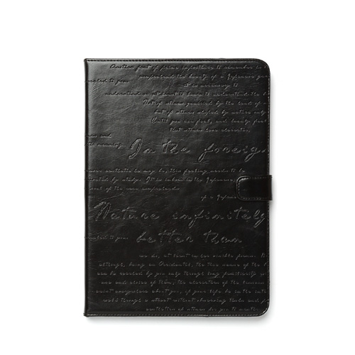 ZENUS iPad Air Masstige Lettering Diary ブラック(Z2863iPA) 仕入先在庫品
