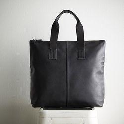 ノーブランド 日本製牛革手作りメンズトートバッグ(ブラック)(K51209837) 取り寄せ商品