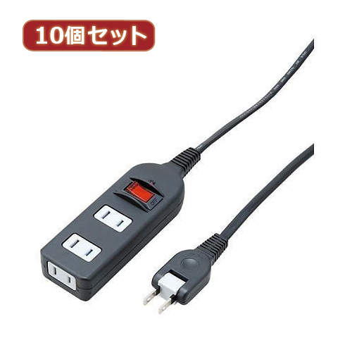YAZAWA 10個セット ノイズフィルター集中スイッチ付タップ(Y02BKNS315BKX10) 取り寄せ商品