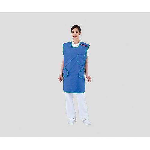 ワンタッチ防護エプロン （フレアKPPONE） LE025（ブルー） M LE025M (1枚)(8-5235-01) 取り寄せ商品