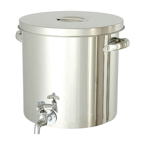 日東金属工業 ステンレスタンク ストレート貯蔵用タンク(フタ付･蛇口付) 10L 1個(ST-W-24) 目安在庫=○