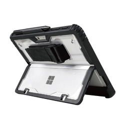 エムディーエス Surface Pro7 Plus/Pro7/6/5/4 耐衝撃ケース)キョウカSベルト BK(MDS-TSCSFP7BLTBK3) 取り寄せ商品