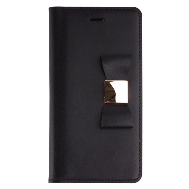 LAYBLOCK Ribbon Classic Diary for iPhone SE3/SE2/8/7 ブラック(GZ23330iSE3BK) 仕入先在庫品