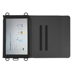エムディーエス Chromebook CM30 Detachable CM3001対応 手帳型レザーケースBK(MDS-TCCASCM30BK) 取り寄せ商品