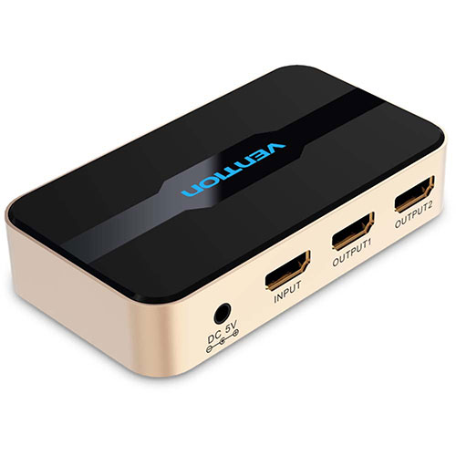 VENTION 1 In 2 Out HDMI Splitter Gold(AC-2472) 取り寄せ商品