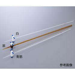 アズワン ビュレット　テフロン（R）コック付き　青筋　50mL (1本)(4571110706602) 目安在庫=△