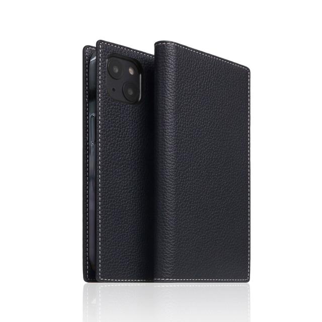 SLG Design Full Grain Leather Case for iPhone 14 Plus ブラックブルー(SD24345i14MBB) 取り寄せ商品