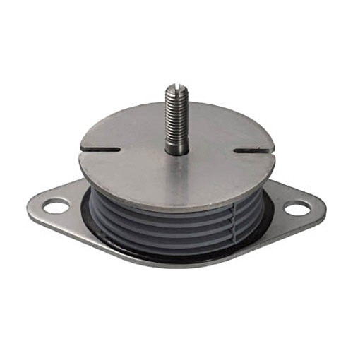 タイカ Taica 防振材インシュレータープレート(ゴム被覆)鉄 30-75kg 1個(SF50STEEL) 取り寄せ商品