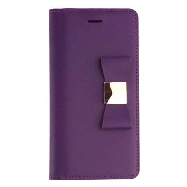 LAYBLOCK Ribbon Classic Diary for iPhone SE3/SE2/8/7 パープル(GZ23329iSE3PL) 仕入先在庫品