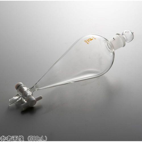 アズワン スキーブ形分液ロート（短足タイプ）テフロンコック 500mLCL0533-05-10(4-4591-05) 取り寄せ商品 15,050円