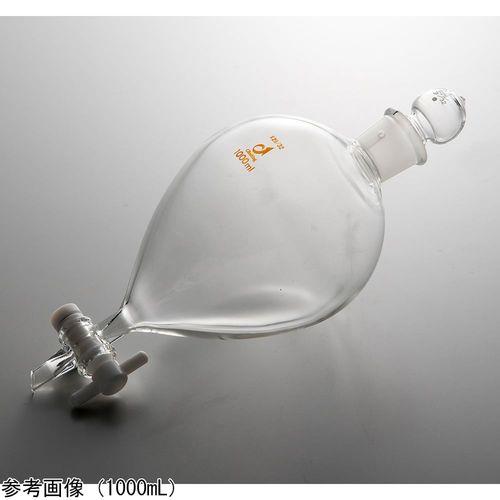 アズワン 丸型分液ロート(短足タイプ)テフロンコック 500mLCL0531-05-10(4-4593-05) 取り寄せ商品