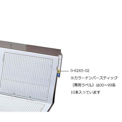 カラーナンバースティック（専用ラベル） 1000本入 (1箱(1000本入り))(0-6265-02) 目安在庫=△
