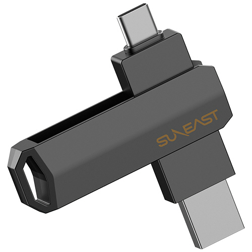 旭東エレクトロニクス SUNEAST 外付けSSD スティック型 Revolve R10 1TB クロムブラック 1個(SE-PS0001T2LO1BF) 取り寄せ商品