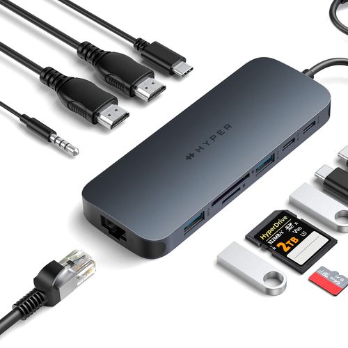 Ｈｙｐｅｒ HYPER ハイパー HyperDrive Next Dual 4K60Hz HDMI 11 Port USB-C ハブ(HP-HD4006GL) 取り寄せ商品