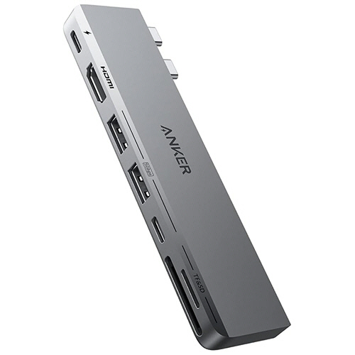 アンカージャパン ANKER 547 USB-Cハブ(7-in-2 for MacBook) グレー 1個(A8354NA1) 取り寄せ商品