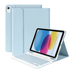 エムディーエス iPad A16・第10世代対応 ワイヤレスキーボード付ケースLBU(MDS-BTKCIP109G10LBU) 取り寄せ商品