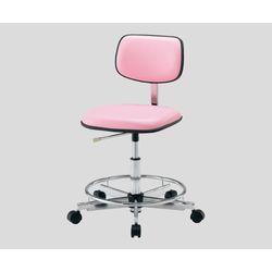 アズワン クリーンカラフルスタンダードチェア（クラス100対応） 足掛リング有り ピ(LSC-PR) 目安在庫=△