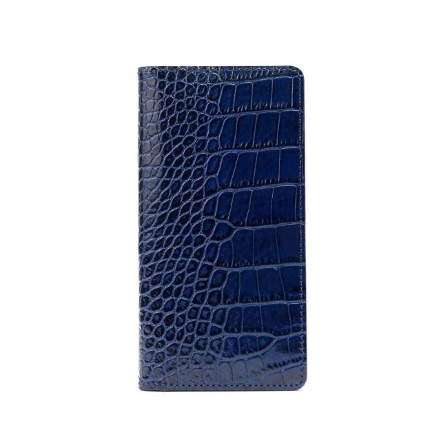 ABBI クロコダイルイタリアンレザーケース for iPhone SE 3/SE 2/ 8/ 7 ネイビー(ABS22718iSE3NV) 取り寄せ商品