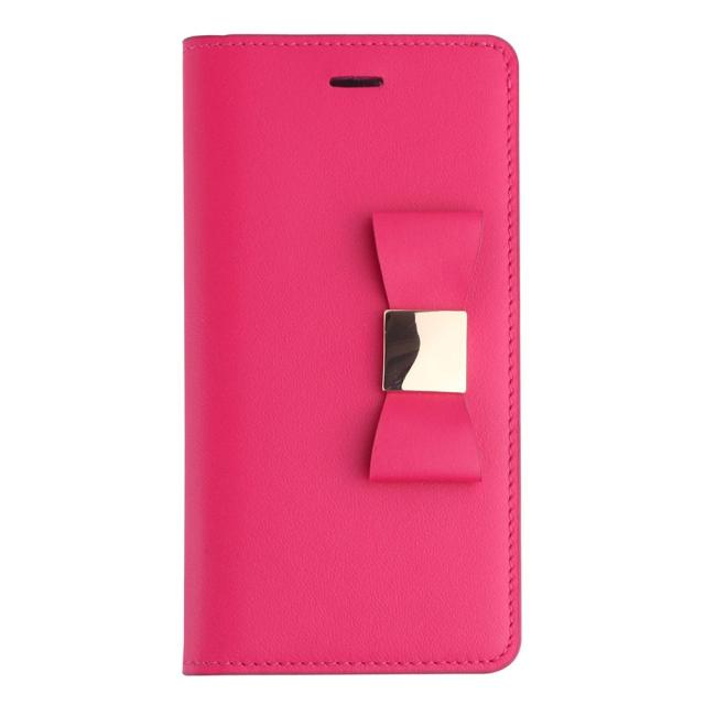 LAYBLOCK Ribbon Classic Diary for iPhone SE3/SE2/8/7 ホットピンク(GZ23328iSE3PK) 仕入先在庫品
