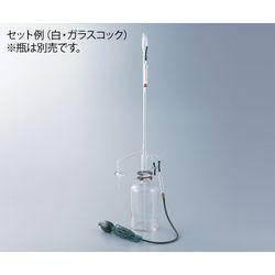 アズワン 平面自動ビュレット PTFEコック付 白（本体のみ） 25mL (1本)(4571110706718) 取り寄せ商品
