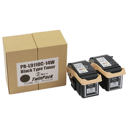 トナーカートリッジ PR-L9110C-14W 汎用品 ブラック 1箱(2個)(PR-L9110C-14Wﾊﾝﾖｳﾋﾝ) 取り寄せ商品