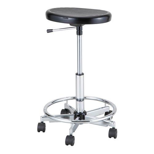 アズワン クリーンルーム用チェアー 背無し リング有り (1個)(4-3766-03) 目安在庫=△