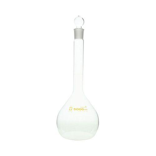 アズワン メスフラスコ 白 5000mL カスタムA JCSS校正付 (1個)(1-8654-33-24) 取り寄せ商品