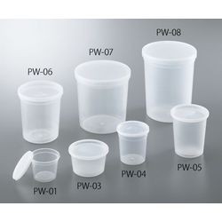 アズワン ディスポPPサンプル保存容器 863mL 100個入 PW-06 (1箱(100個入り)) 目安在庫=○の通販は