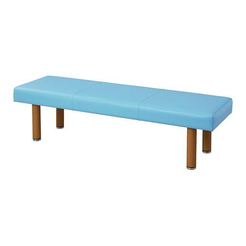 ナビス（アズワン） ロビーベンチ（背無し・木目調） スカイブルー (1台)(1800SN-SB) 取り寄せ商品