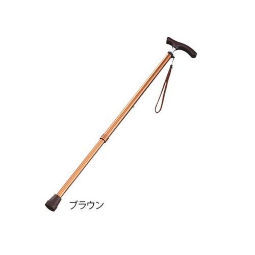 伸縮杖（スリムネックタイプ） ブラウン（男性用） (1本)(B060-608D-BR) 目安在庫=△