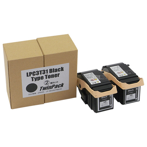 トナーカートリッジ LPC3T31K 汎用品 ブラック 1箱(2個)(LPC3T31KPVﾊﾝﾖｳﾋﾝ) 取り寄せ商品