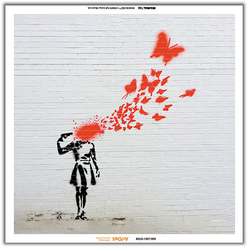 Ｄｉｇｉｔａｌ Ｏａｓｉｓ Visual Sonic アートパネルBluetoothスピーカー Banksy [](BDLD-1907-009) 取り寄せ商品