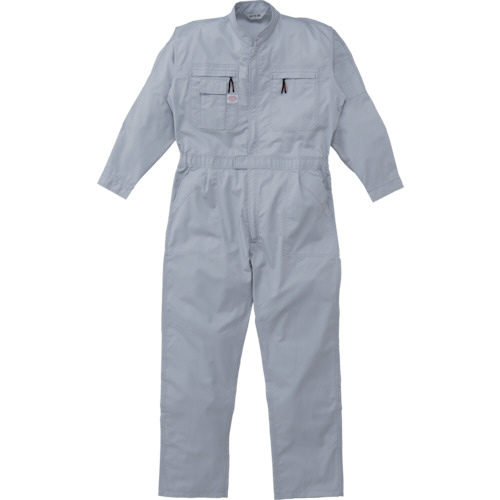 山田辰 ツナギ服 5Lサイズ グレー 1着(5750-G1-5L) 取り寄せ商品
