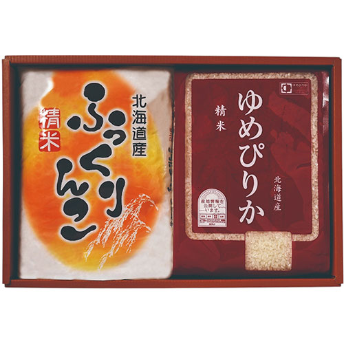 味彩 北海道米ギフト(各2kg) 【ホクレン(ふっくりんこ・ゆめぴりか)/各2kg】(FUJI-010475227) 取り寄せ商品