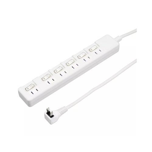 ヤザワコーポレーション 【5個仕かける】  6個口節電飲み口3m白いこと(H8S663WHX5) 取り寄せ商いもの