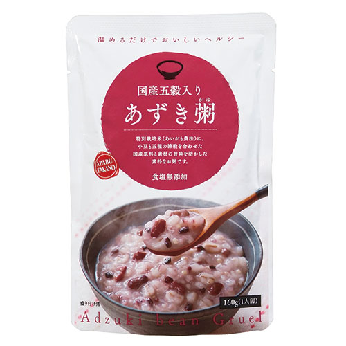 麻布タカノ 【40食分セット】  国産五穀入り あずき粥(AZB0125X40) 取り寄せ商品