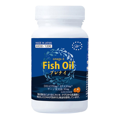 【3セット】  ブレナイ Fish Oil 魚油 DHA+EPA オメガ3脂肪酸 omega-3 60日(W001X3) 取り寄せ商品