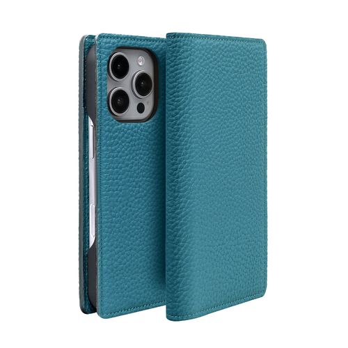 abbi SIGNATURE シュランケンカーフ MagSafe対応ダイアリーケース for iPhone 16 Pro セルリアンブルー(ABS27297i16PR) 目安在庫=△