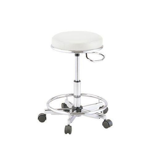 アズワン 研究室用プレミアムチェアー（TAKUMI） ホワイト リング付き TKM-455RW (1 目安在庫=△