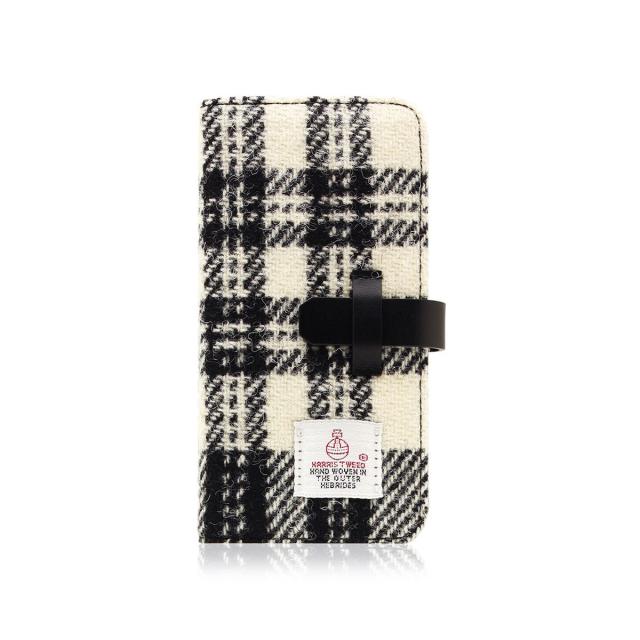 ＳＬＧ Ｄｅｓｉｇｎ iPhone XS / X Harris Tweed Diary ホワイト×ブラック(SD10558i8) 取り寄せ商品