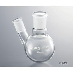 アズワン 二つ口フラスコ 100mL 側管摺合 19/38 (1個)(FG2-012440-2) 目安在庫=△の通販は 5,463円