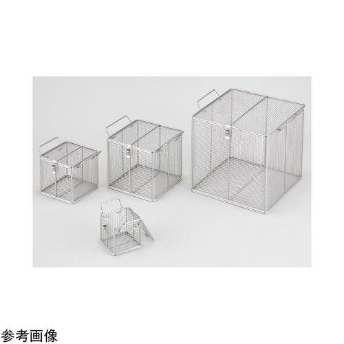 アズワン フタ付バスケット（持ち手付）100×100×100mm (1個)(4-4979-01) 取り寄せ商品