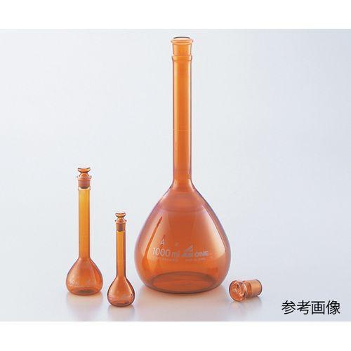 メスフラスコ 茶 1000mL JCSS校正証明書付 (1個)(1-8564-30-24) 取り寄せ商品