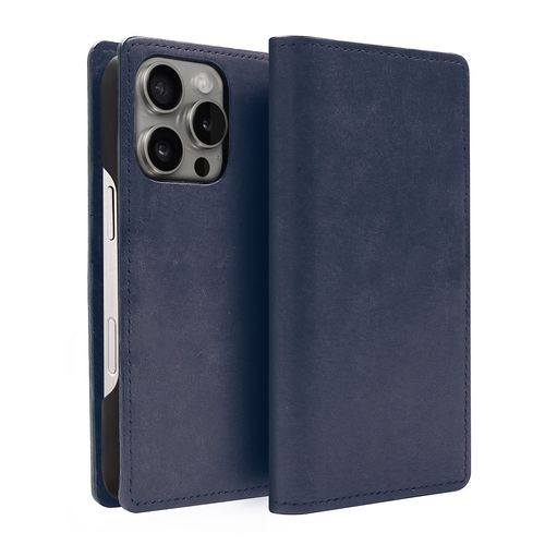 abbi SIGNATURE MARGOTイタリアンレザー MagSafe対応ダイアリーケース for iPhone 16 Pro Max ネイビー(ABS27328i16PM) 取り寄せ商品