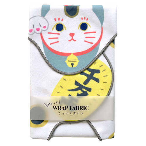 レップ 【5枚セット】  くっつくクロス 日本モチーフ 招き猫/ホワイト(REP-571309X5) 取り寄せ商品