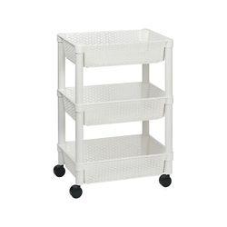 アズワン プラスチックカゴワゴン　3段  (1台)(DB03-WH) 目安在庫=△の通販は