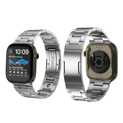 KeyBudz Spectra プレミアムステンレスバンド for Apple Watch 49/46/45/44mm ポリッシュシルバー(KB28466AW) 取り寄せ商品