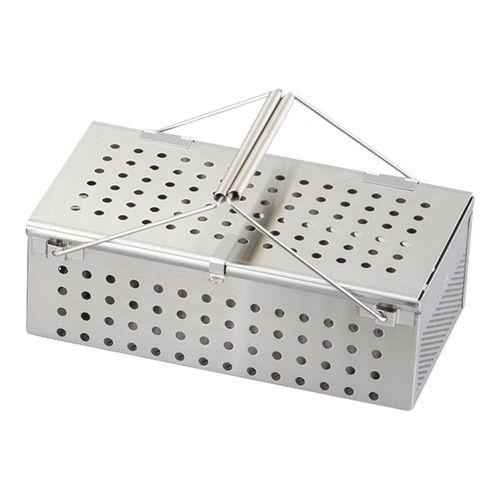 アズワン ステンレスパンチングカゴ 240×120×80mm (1個)(4-4570-04) 取り寄せ商品